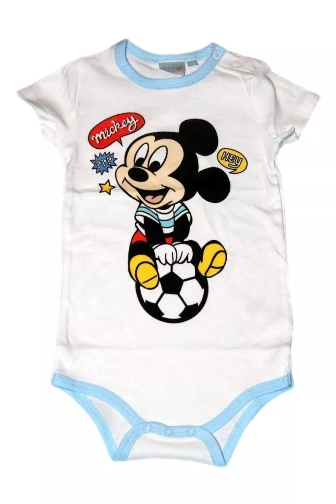 Mickey egér baba rövid ujjú kombidressz - baba felső, póló