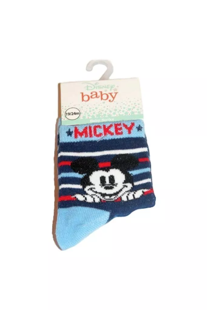 Mickey egér mintás baba zokni - babacipő, baba együttes, szett