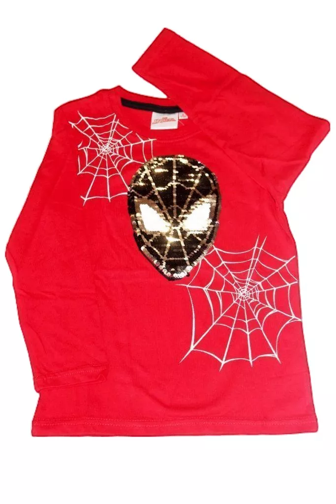 Spiderman mintás fiú hosszú ujjú póló - fiú felső, póló