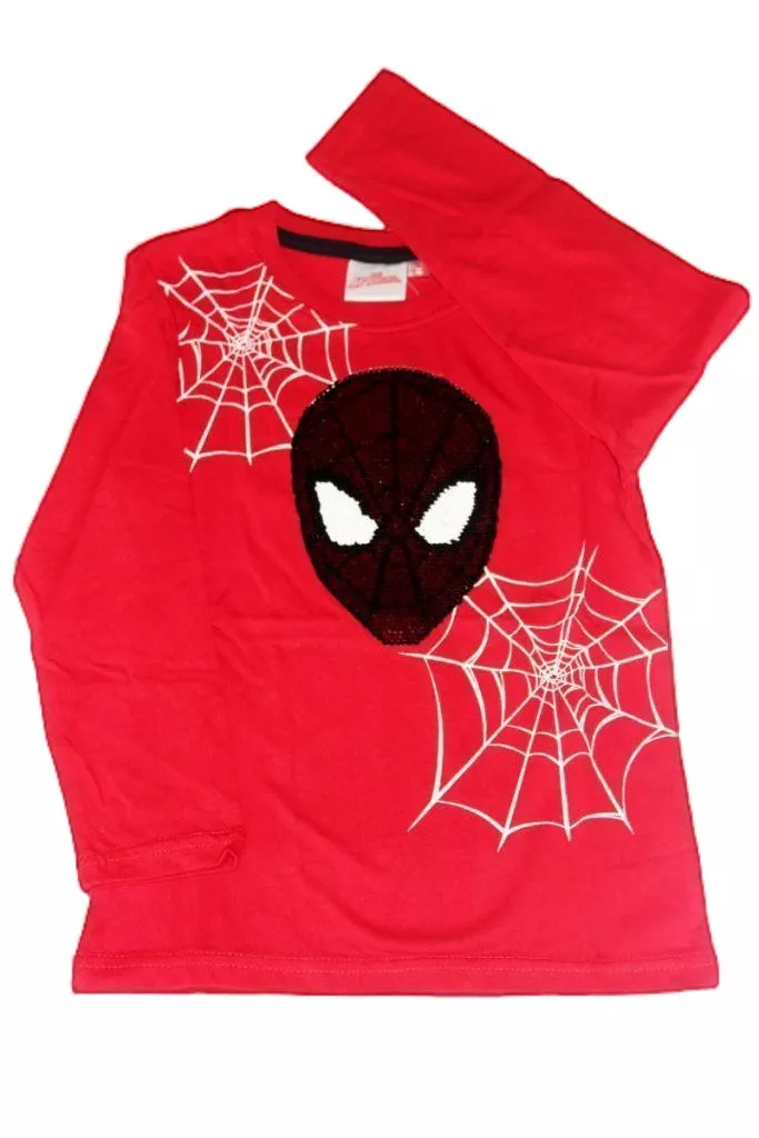Spiderman mintás fiú hosszú ujjú póló - fiú felső, póló