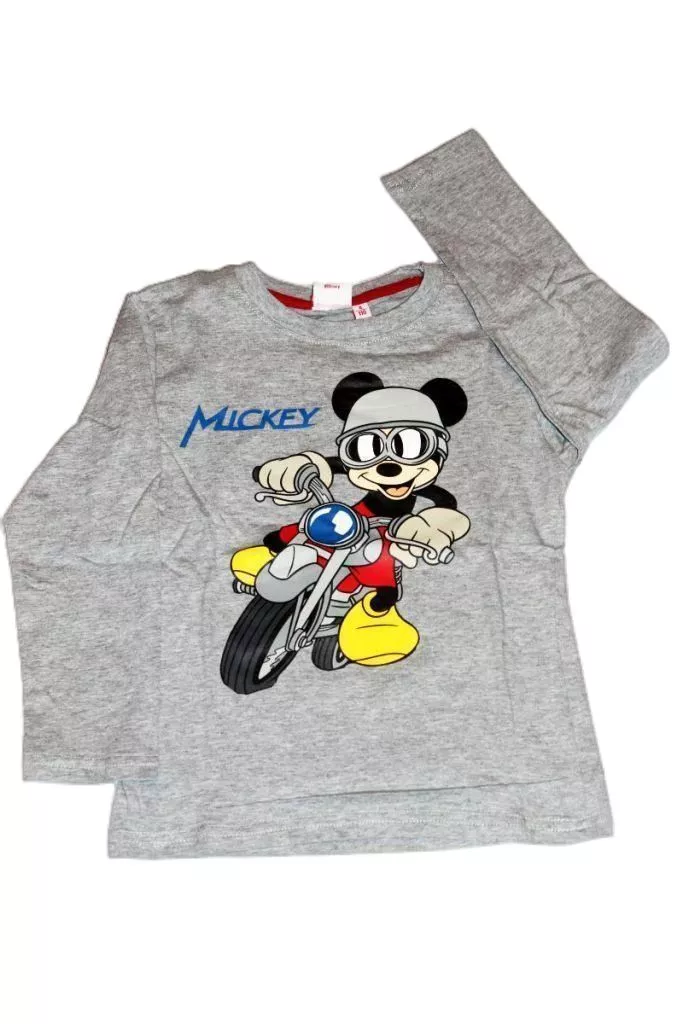 Mickey egeres fiú hosszú ujjú póló - fiú felső, póló