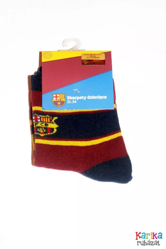 FC Barcelona mintás fiú bokazokni - fiú zokni, harisnya