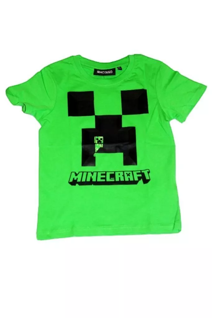 Minecraft mintás rövid ujjú póló  - fiú felső, póló