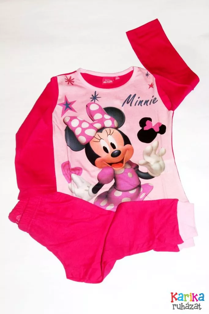 Minnie egér mintás lány pizsama - lány pizsama