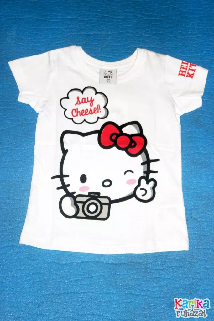 Hello Kitty mintás lány póló - lány felső, póló