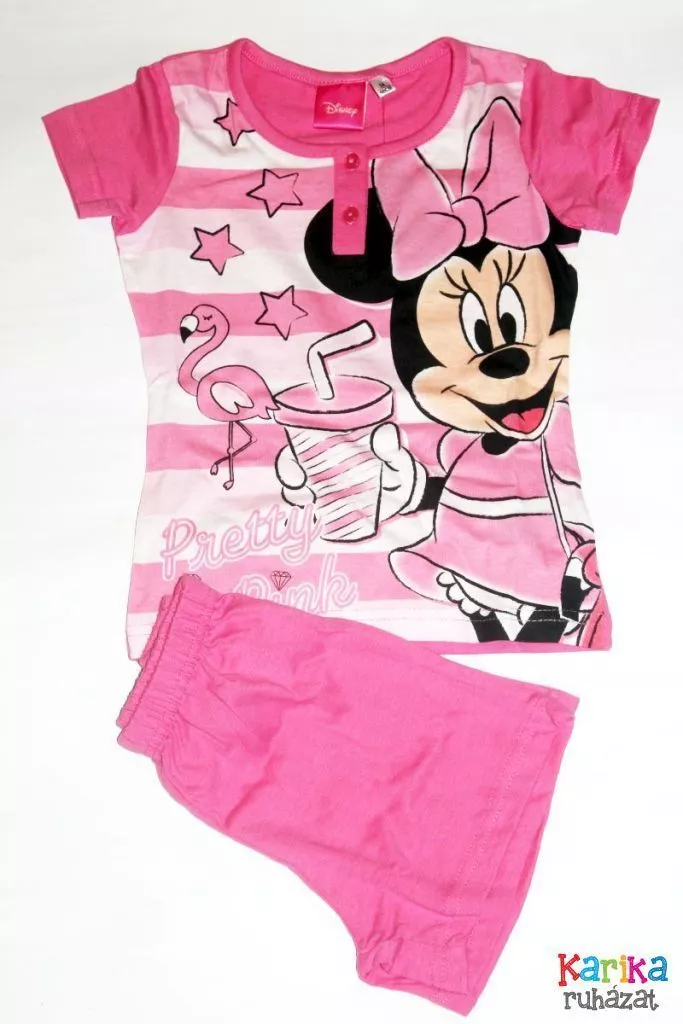 Minnie egeres lány pizsama/ együttes - lány pizsama, lány rövidnadrág