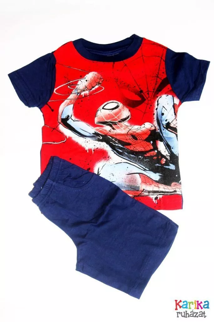 Spiderman mintás rövid együttes/ pizsama - fiú rövidnadrág, fiú pizsama