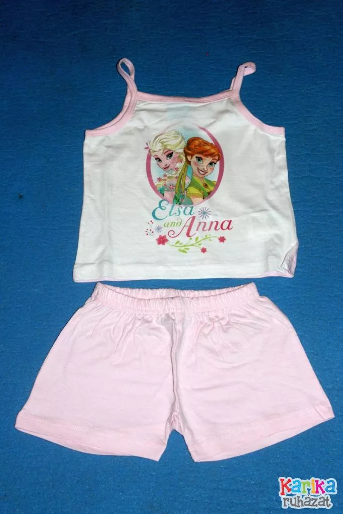 Frozen lány rövid pizsama/együttes - lány pizsama, lány felső, póló