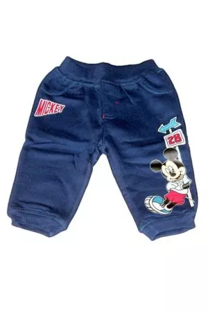 Mickey egér mintás baba vastag nadrág - baba nadrág