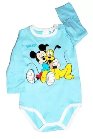 Mickey egér baba hosszúujjú bady - baba felső, póló