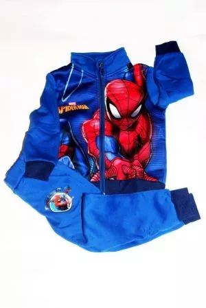 Spiderman mintás fiú melegítő együttes - fiú nadrág, fiú pulóver, mellény