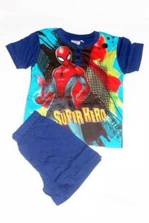 Spiderman rövid együttes /  pizsama - fiú felső, póló, fiú pizsama