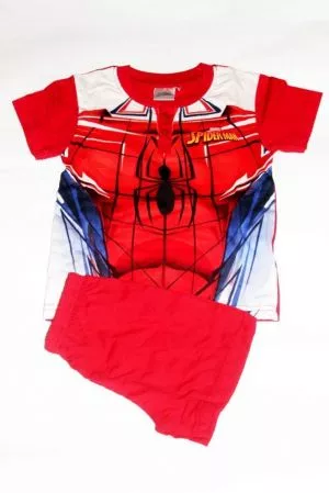 Spiderman mintás rövid együttes /  pizsama - fiú felső, póló, fiú pizsama