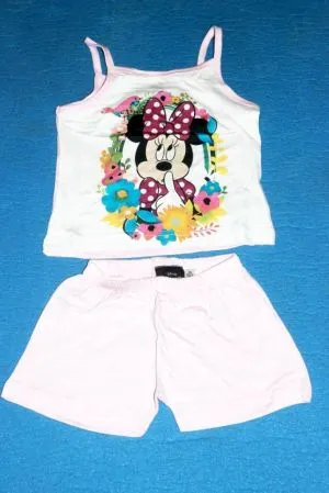 Minnie egr rvid pizsama - lny pizsama, lny rvidnadrg